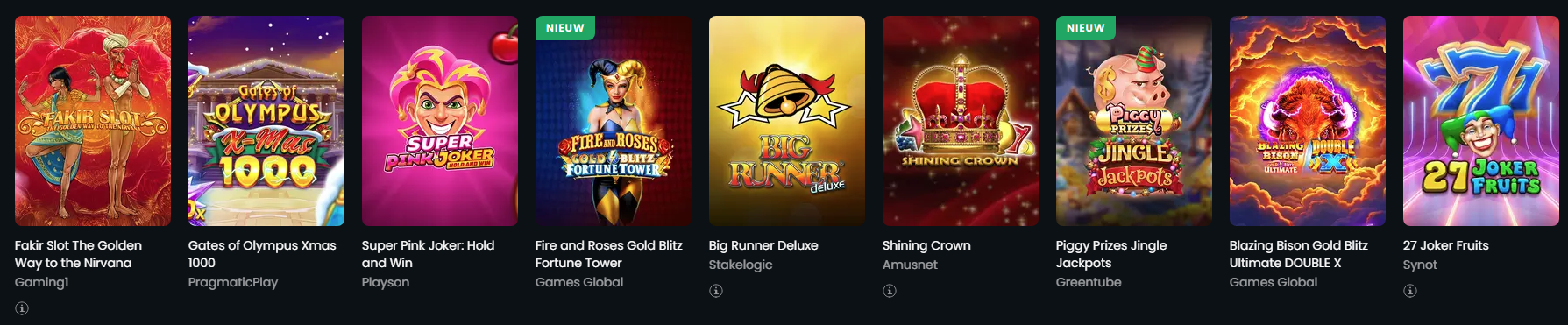 Casino777 game selection
