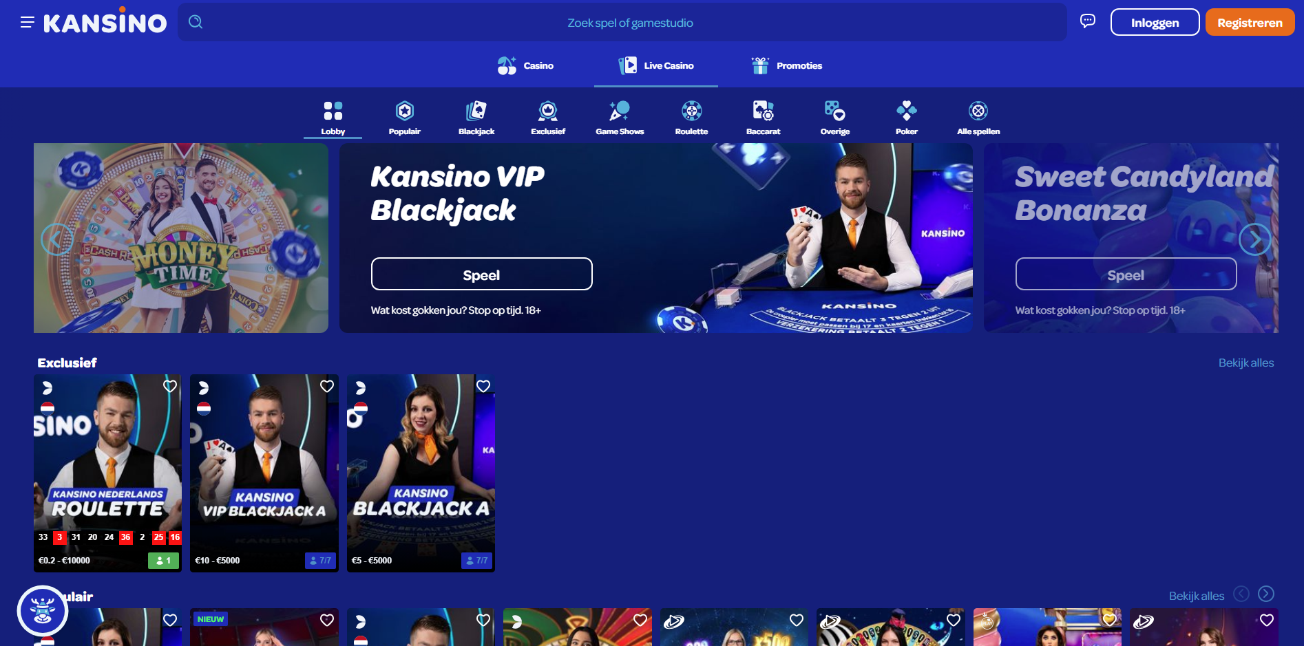 Kansino live casino