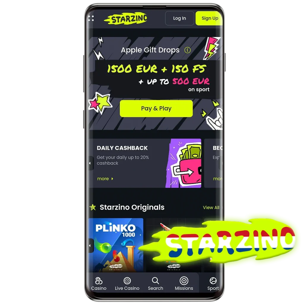 Starzino mobiele ervaring