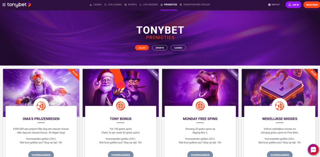 TonyBet live dealer